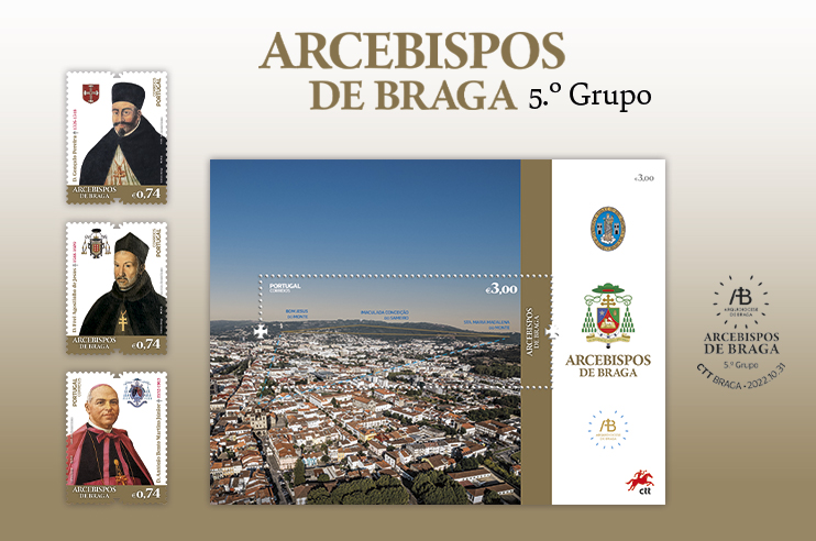 Selos com três Arcebispos de Braga