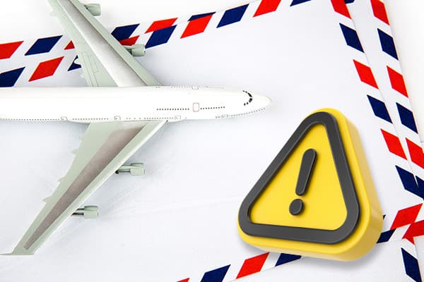 Alertas sobre constrangimentos nos envios internacionais