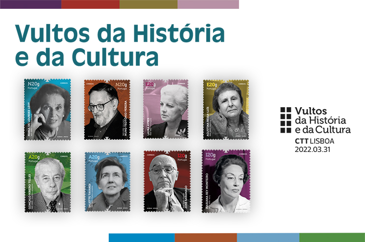Selos com pessoas que fizeram história.