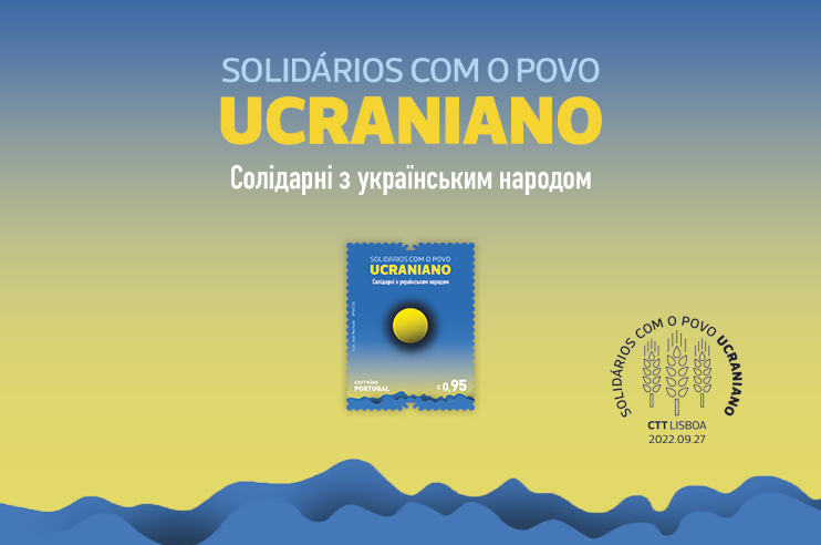Selos da emissão Solidários com o Povo Ucraniano