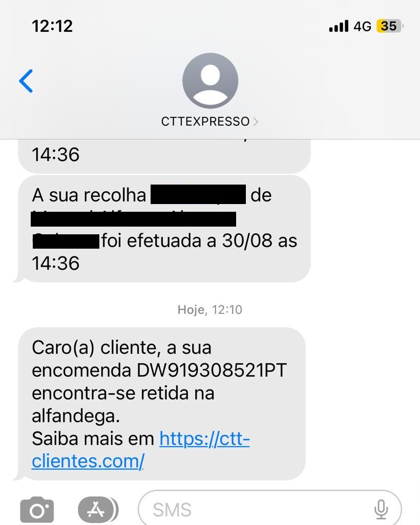 phishing ctt expresso